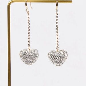 Altar’d‎ State | Crystal Heart Dangle Earrings